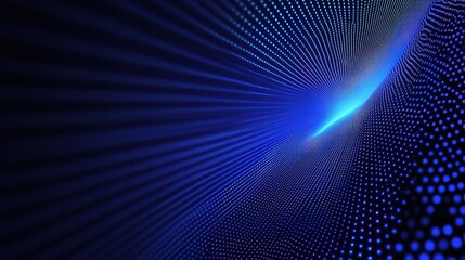 Fototapeta premium Abstract Blue Technology Background with Dynamic Lines and Scale