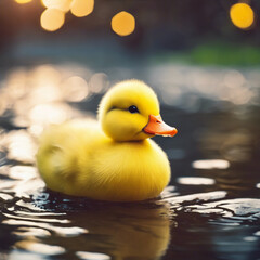 Yellow Duck Closeup