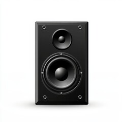 Fototapeta premium Black Speaker Icon Vector Silhouette Design Isolated on White Background 