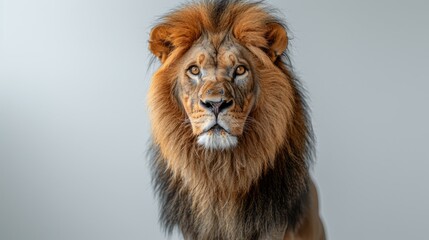 Fototapeta premium Close-up Portrait of a Majestic Lion