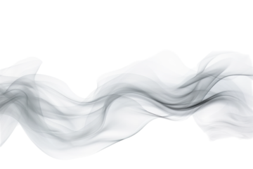 Soft waves of gray smoke drift gracefully across a light background, creating an ethereal atmosphere perfect for design
