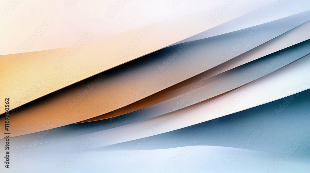 Poster abstract layers in soft gradients creating a beautiful background design with flowing colors and smo