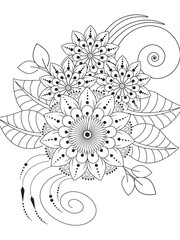 PrintFlowers Coloring Pages For Adule