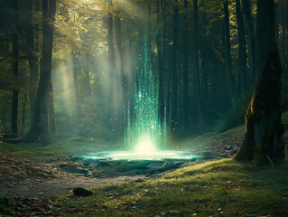 Obraz premium Mystical Forest Portal