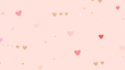 Morse code dots and dashes forming heart shapes on a pastel pink background. A minimalistic and modern Valentine’s Day pattern full of hidden love messages.