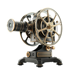 Obraz premium Projector Stand Screen Mockup Isolated on Transparent Background