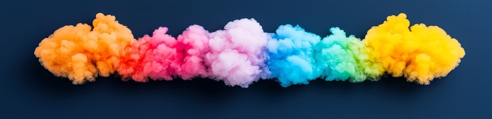 Fototapeta premium A Holi festival wallpaper featuring a cloud of colorful powder on a white background