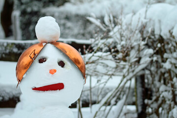 gender snow object in the winter garden
