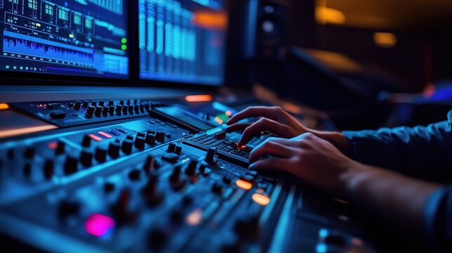 Professional Office Specialist Working Close Up in Modern Workspace