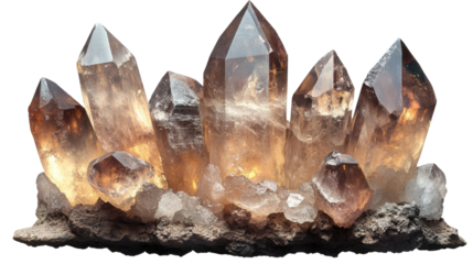 mineral stone isolated on a white background