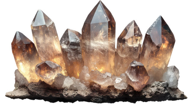 mineral stone isolated on a white background