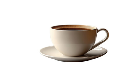 Obraz premium cup of coffee isolated on a white background