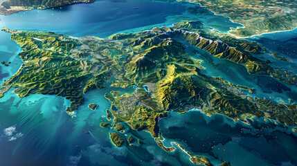 The Detailed Geographical Jamaica Map: Sizing Topological Features, Major Cities, Highways, Seas, and Rivers
