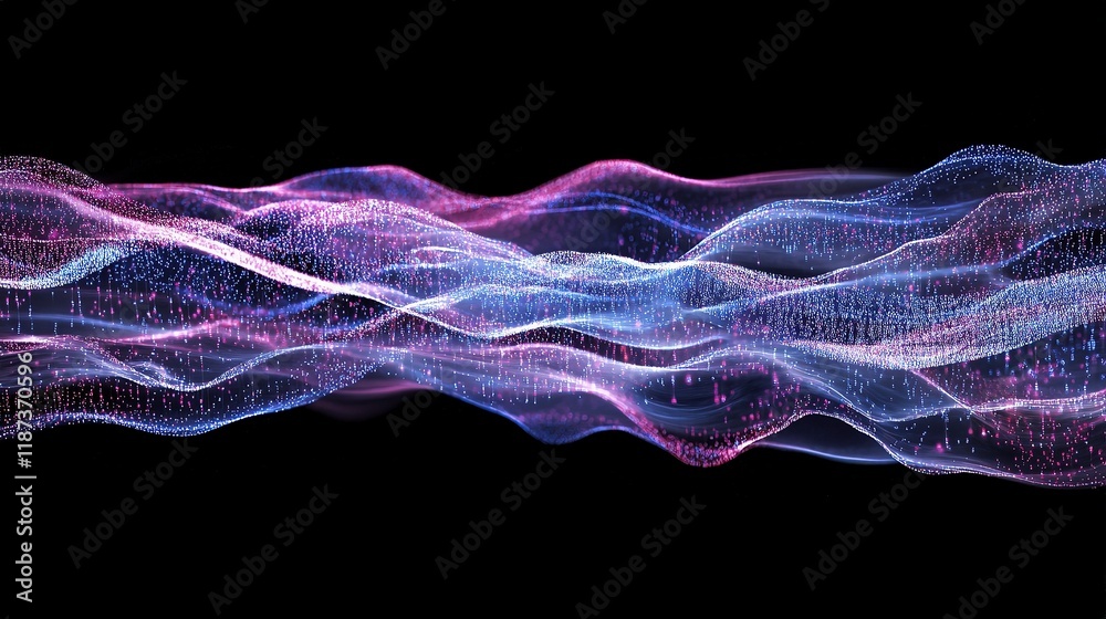 Poster visual representation of flowing data using machine learning techniques