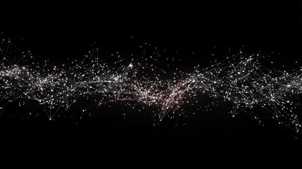 Abstract LED Background with Connecting Lines for Scientific Use