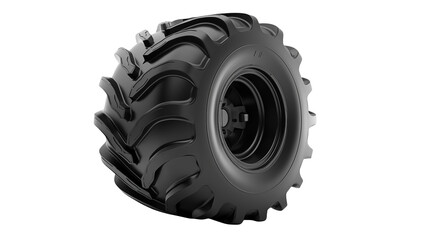 Powerful Off-Road Tire Design for Rugged Terrain Vehicles isolated on transparent background	