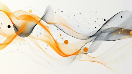 Artistic representation of website optimization flowing lines abstract nodes symbolizing speed and userfriendly design