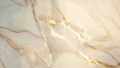 Soft, white marble texture with gold veins, polished stone backgroung, fluid surface