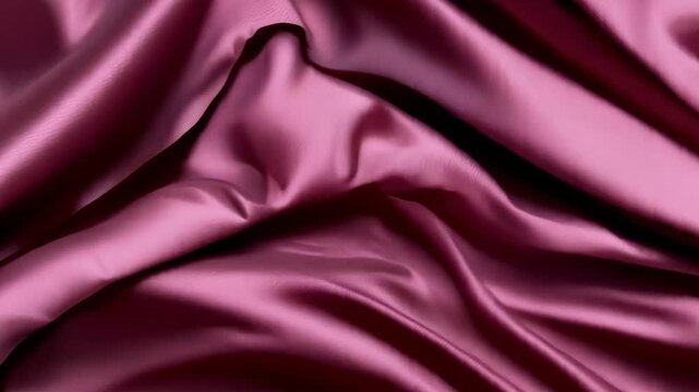 Abstract background of magenta purple burgundy ruby cherry silk satin velvet fabric. Elegant luxury material drapery and waves