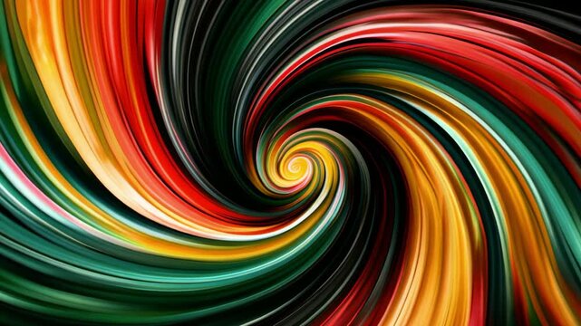 Abstract creative background with swirling colors of red, green, black, and yellow. Black History Month, Juneteenth day background