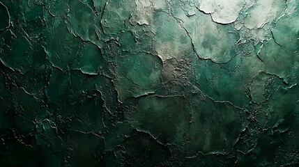 Naklejka premium Dark teal textured wall background.
