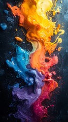 Mesmerizing abstract art paint splashes stunning detail picture
