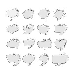 Speech bubble set