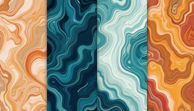 Fluid Textures and Nature-Inspired Designs for Modern Graphics