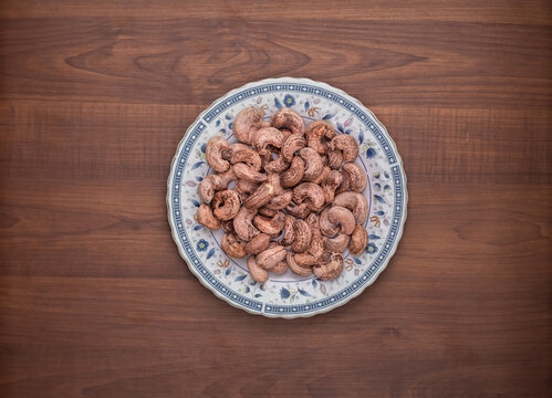 Cashews on a plate