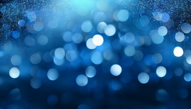 summary blue festive bokeh background