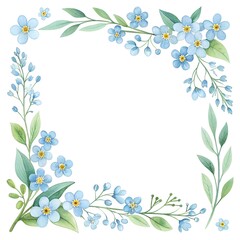 Fototapeta premium frame with flowers