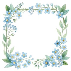 Naklejka premium frame of flowers