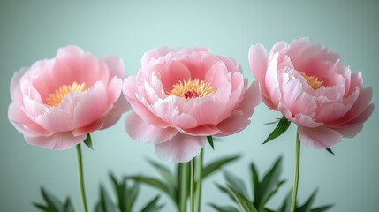 Fototapeta premium beautiful peony on a white background close up phot