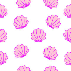 Scallop seamless pattern