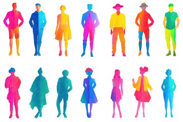 A group of people standing together, varying ages and skin tones, no specific occasion or activity