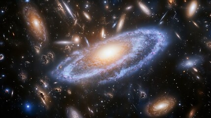 Elliptical galaxy surrounded faint gravitational wave cosmic microwave background radiation