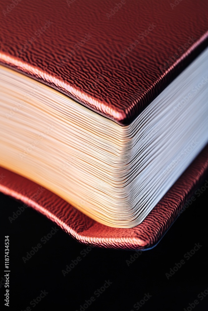 Aufkleber a close-up view of a book sitting on a table