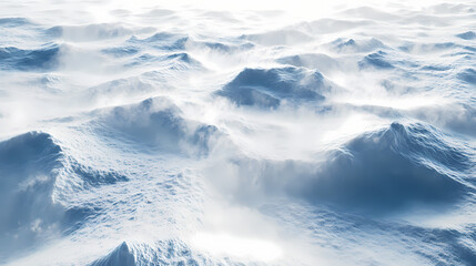 Photorealistic winter landscape snowdrifts generative ai. Stardrift. Illustration