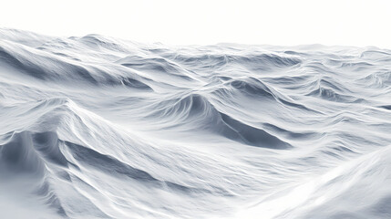 Photorealistic winter landscape snowdrifts generative ai. Stardrift. Illustration