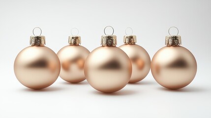 metallic gold christmas ornament ball isolated on transparent background