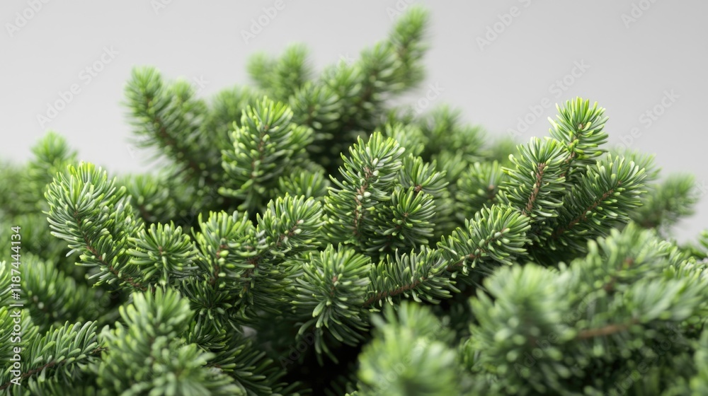 Poster A close-up shot of a pine tree without leaves, suitable for use in nature-themed designs or as a decorative element
