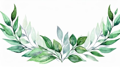 Naklejka premium Watercolor Masterpiece Flowing Leaf Frames and Intricate Geometric Patterns in a Vibrant Floral Background, Embracing the Spirit of Natures Artistry