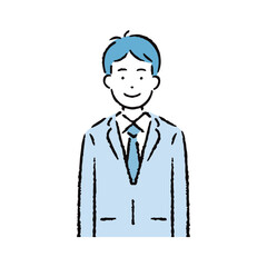 スーツを着た男性