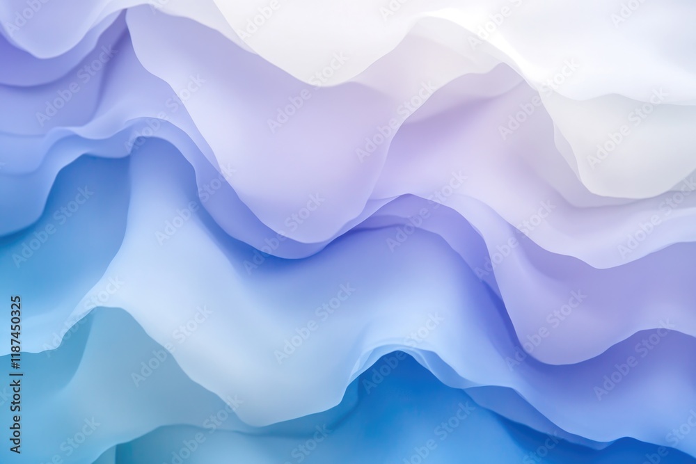 Poster a close-up view of blue and white abstract waves on a textured surface