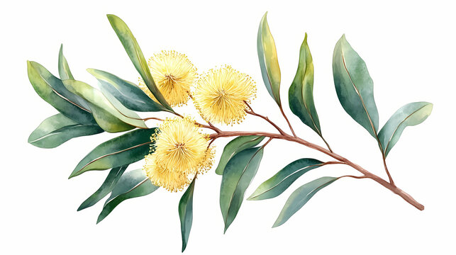 branch eucalyptus sideroxylon