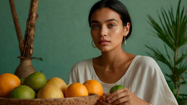 Mulher bebendo suco verde, mulher saud&aacute;vel, vida saud&aacute;vel, modelo fitness, beleza natural.