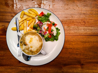 Culinary 1
Healthy themed food with wooden background