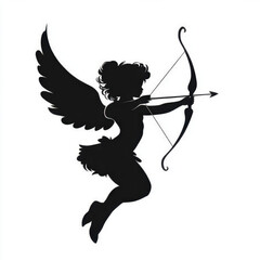 Fototapeta premium cupid silhouette 