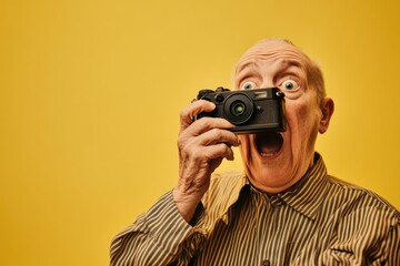 A person holding a camera and taking a photo