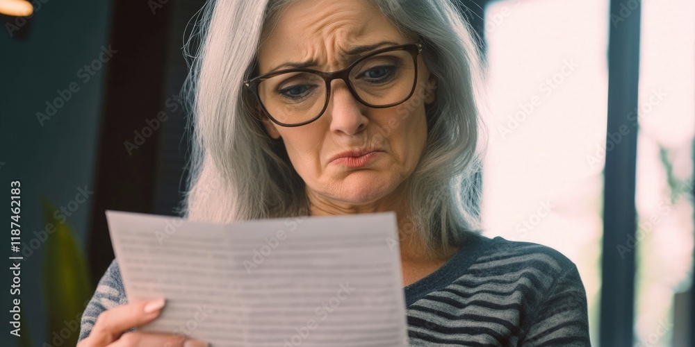 Poster A person reads a document or script